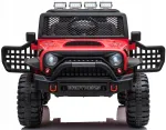 Laste elektriauto JEEP, nahksisu, pehmed EVA rehvid, 4 mootorit, 12V 10Ah, 4x4