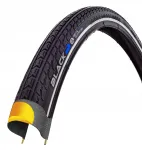 Jalgratta rehv TYRE BLACK1 26x1,75, 5 mm l&auml;bistuskaitse, helkurilint, O288