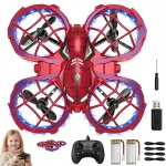 Mini droon quadrocopter kaugjuhtimispuldiga, mahukate akudega