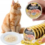 UniQ Pets kanaliha ja krevettide puljong koertele, 8 x 30 g