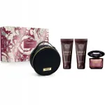Versace Crystal Noir naiste komplekt: EDP 90 ml, kehakreem, du&scaron;igeel, kosmeetikakott