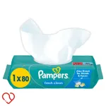 Laste niisked salvr&auml;tikud Pampers Fresh & Clean, 80 tk