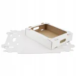 Tordikarp 40x30x8 cm, 10 tk, valge, 378 g/m2, gofreeritud kartong, FSC.