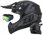 Laste motoringratturi kiiver ZED X19 prillidega, suurus S (48 cm), sertifitseeritud