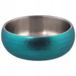 Koera kauss Miska Dog Fantasy topeltseinaga, t&uuml;rkiissinine, 12 cm, 376 ml