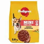 Pedigree Mini Adult kuiv koeratoit linnuliha ja k&ouml;&ouml;giviljadega, 2,6 kg
