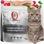 Optimus Cat kassitoit l&otilde;he&otilde;li, tauriini ja j&otilde;hvikatega, 1 kg