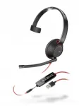 Juhtmega k&otilde;rvaklapid mikrofoniga Plantronics Poly Blackwire C5210, USB-A, 3,5 mm &uuml;hendus