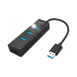 Unitek Y-3089 USB jagaja, 4 USB 3.0 porti, laadimisfunktsiooniga