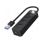 Unitek H1117A USB jagaja, 4x USB-A 3.1, aktiivne, 10 W