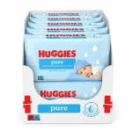 HUGGIES BABY PURE WATER niisked salvr&auml;tid 99% veega, 56 tk x10