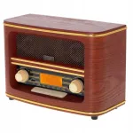 Adler AD 1187 puidust retro raadio FM Bluetooth USB MP3