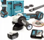 Nurga lihvketas Makita DGA513RT1J 18V harjadeta LXT p&ouml;&ouml;rlemise reguleerimisega