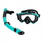Sukeldumismask ja snorkel sinine-must