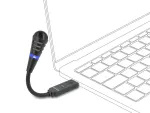 Lauamikrofon USB ja paindliku hoidikuga Delock 66499