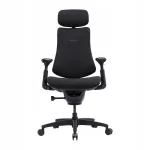 Ergonoomiline kontoritool LIBERNOVO Omni SE peatoega, must, 48 cm