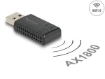 Juhtmevaba USB v&otilde;rguaadapter Delock 12772, Wi-Fi 6 AX1800, kahesageduseline, kuni 1201 + 574 Mbps