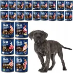 Koerte m&auml;rgtoit BRIT BY NATURE erinevate maitsetega, 24 x 800 g, teraviljavaba, t&auml;iskasvanutele