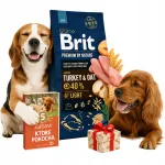 Kuiv koeratoit Brit Premium by Nature Light kalkuniliha 15 kg