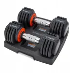 Reguleeritavad hantlite komplekt XTREXO, 2 x 5,75 kg, mustad, kokku 11,5 kg