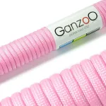 Paracord n&ouml;&ouml;r 3 m, 4 mm, roosa, nailon ja pol&uuml;ester, 550 Type 3