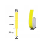 Niimbot D printeri kleebised, 12,5x74 mm, kollased, 65 tk