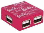 USB jagaja, 4 porti, roosa
