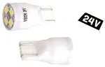 LED pirn W2.1X9.5D X8J13 24V 4X 2835 SMD valge