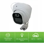 V&auml;lise IP-kaamera MIA DS-I403, 4MP, PoE, ONVIF, IR, vandalismikindel, 2.8 mm
