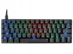 Klaviatuur MAD DOG GK850K, Gateron Red, must