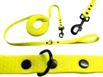LANYARD koerarihm, Biothane PVC, veekindel, 2 m x 16 mm, kollane