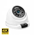V&auml;ljas IP videokaamera ASECAM 4K 8MP, POE, H.265, metallist kuppel, 2,8 mm