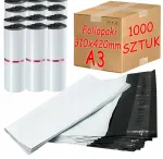 Kiirpakendi &uuml;mbrikud Foliopak, valged, A3, 420x310 mm, 1000 tk