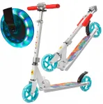 Laste t&otilde;ukeratas METEOR RACER CUBE, LED-valgustusega, kokkupandav, reguleeritav, laia platvormiga