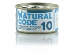Natural Code 10 kassikonserv tuunika ja noorte kaladega, 85 g