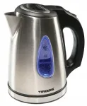 Valgustusega elektriline veekeetja, 1 l, 1630 W, teras