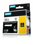 Dymo Rhino 1805442 sildilint, 6 mm x 5,5 m, valge musta tr&uuml;kiga, pol&uuml;ester