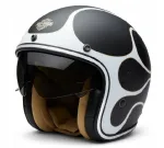 Motojuhile kiiver HARLEY DAVIDSON 3/4 matt must leekidega, suurus M
