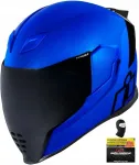 Mootorratturi kiiver ICON Airflite Jewel sinine, XXL