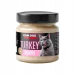 John Dog m&auml;rg monoproteiini kassitoit kalkunilihaga želees, 170 g