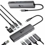 USB-C jagaja 2x HDMI, 4K DisplayPort ja LAN, DELL s&uuml;learvutitele
