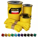 Paracord EDCX k&ouml;is 4 mm, kollane, 100 m