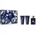 Meeste parf&uuml;&uuml;mikomplekt Versace Dylan Blue Pour Homme EDT 50 ml koos balzami ja du&scaron;igeeliga