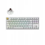 Keychron J4 juhtmevaba mehaaniline klaviatuur, RGB valgustus, Hot-Swap, valge