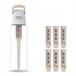 Veejoogipudel filtriga Dafi SOLID Tritan 0,7 l, cappuccino, 7 filtriga