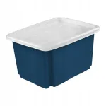 Plastikust kast kaanega Burnham, 24 l, sinine
