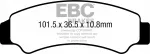Piduriklotsid EBC FA726TT, komplekt &uuml;he ketta jaoks