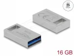Metallist korpusega 16 GB USB m&auml;lupulk, Delock 54069, 5 Gbps