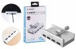 USB jagaja ORICO MH4PU-SV-BP, 4 USB-A, 5Gb/s, lauale