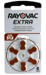 Rayovac 312 kuuldeaparaadi patareid, 6 tk.